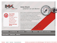 Tablet Screenshot of mk-druckluft.de